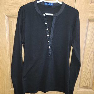 Men's Black long sleeve shirt